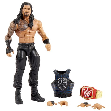 Mattel WWE Roman Reigns Elite Collection Action Figure with Accessories, Articulation & Life-Like Detail, Collectible Toy, 6. . Roman reigns toys